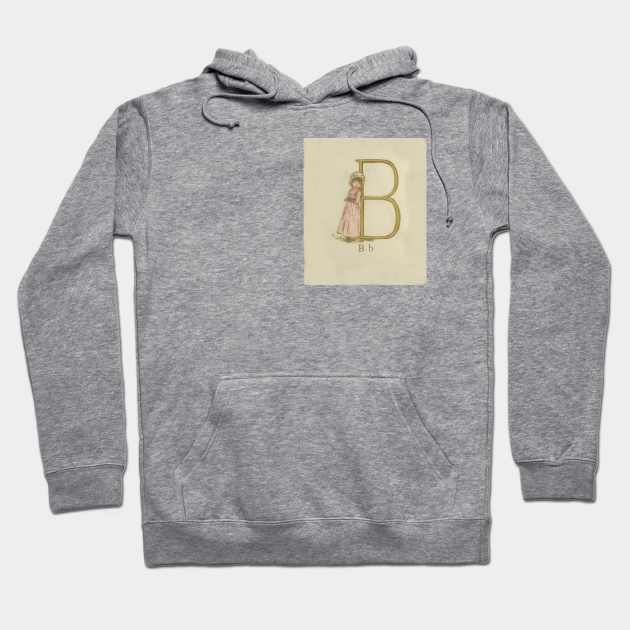 Kate Greenaway Letter B Hoodie by stevepaint